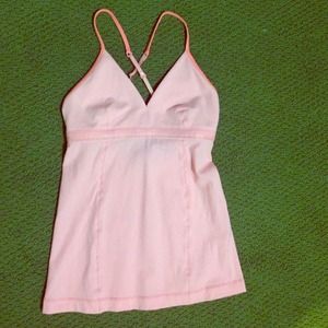 Lululemon coral/pink workout top