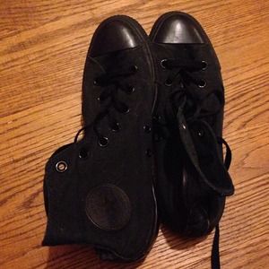 Black all star high top converse!