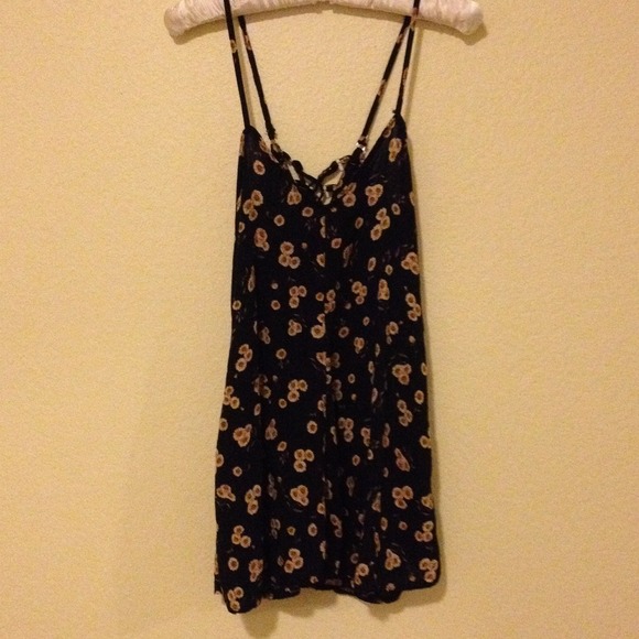RARE Brandy Melville Sunflower Criss Cross Dress