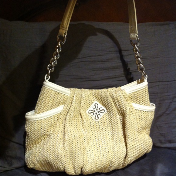Vera Wang straw hobo