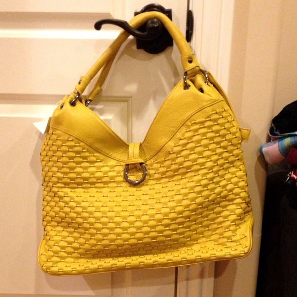 Big mustard colored bag