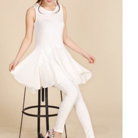 White tank dress