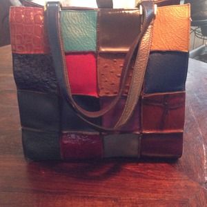 Petro Zillia Patchwork Leather Handbag/Tote