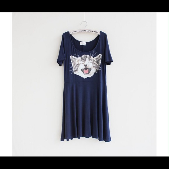 Blue kitty dress