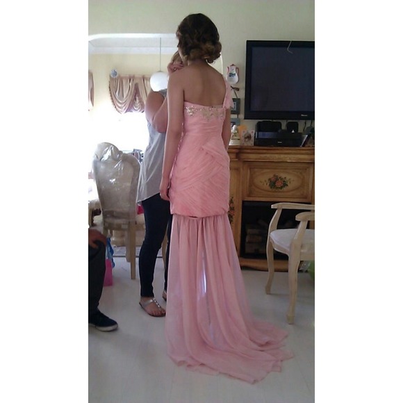 Pink Evening Dress - Picture 2 of 3