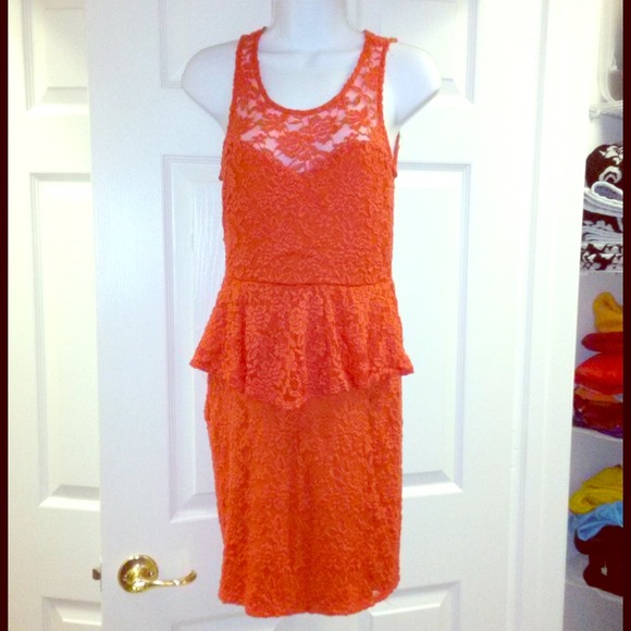 Orange Sleeveless Dress