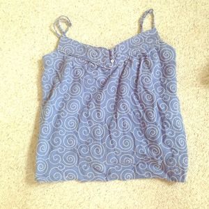 Jcrew embroidered tank top