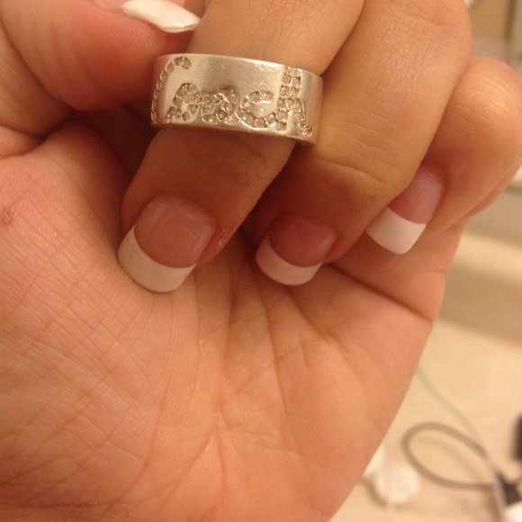 Silver coach ring