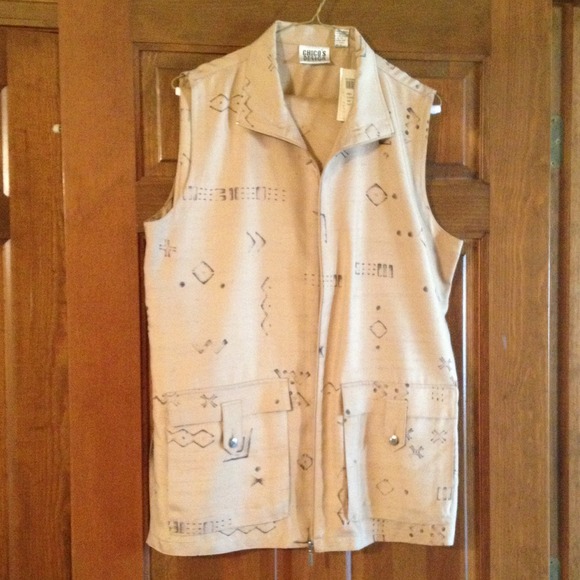 Safari-like Vest and Trouser Suit