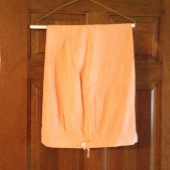 Peach Silk Capris