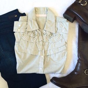 Independent Designer Tops - Upcycled Checked Button Down Shirt ♻️🇺🇸 Independent Designer Tops - Upcycled Checked Button Down Shirt ♻️🇺🇸