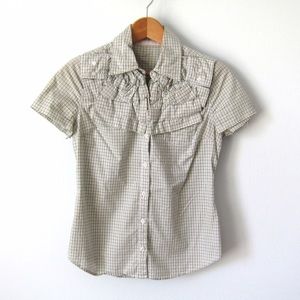 Independent Designer Tops - Upcycled Checked Button Down Shirt ♻️🇺🇸 Independent Designer Tops - Upcycled Checked Button Down Shirt ♻️🇺🇸
