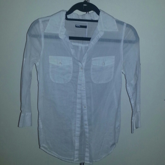 BDG sheer gauzy shirt