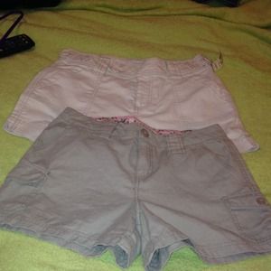 Maurice's 2 pairs of khaki (light/dark) shorts.