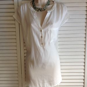Flowy White Top