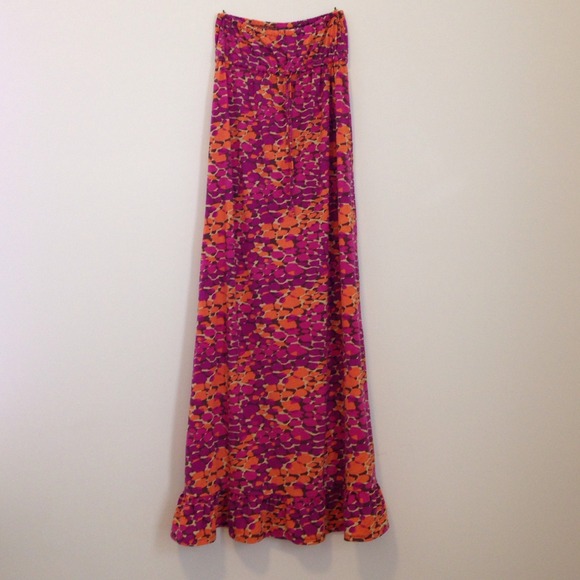 Strapless maxi dress