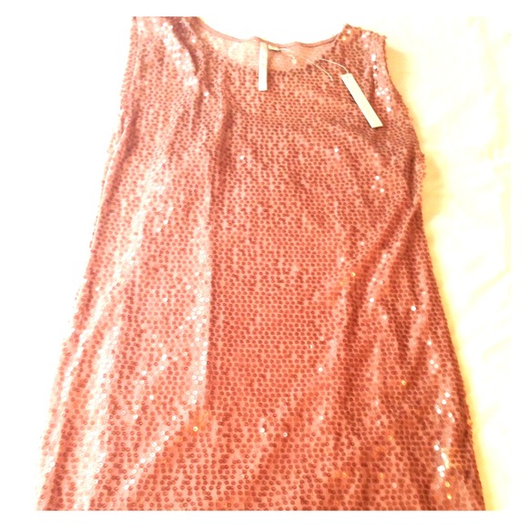 Lauren Conrad Champagne Pink Sequin Dress