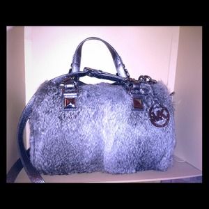 Limited Edition Rabbit Fur satchel. MK