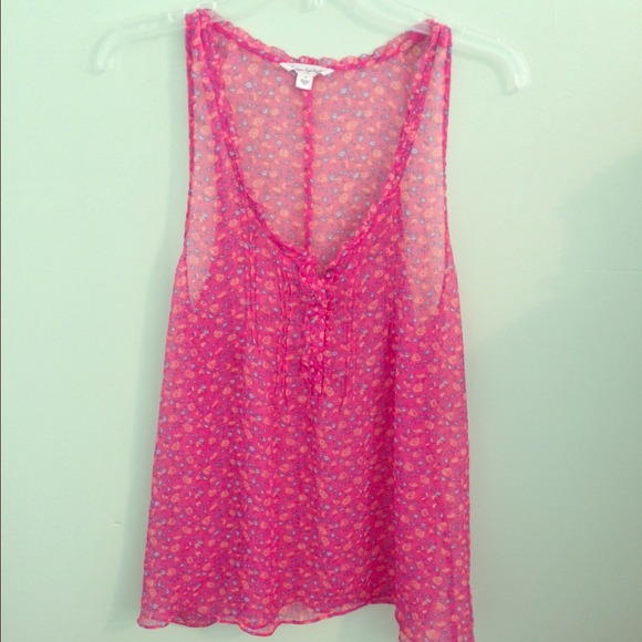 Floral Chiffon Tank