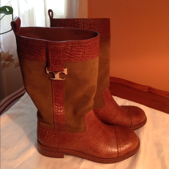 Tory Burch Corey Boots.  Size 8.