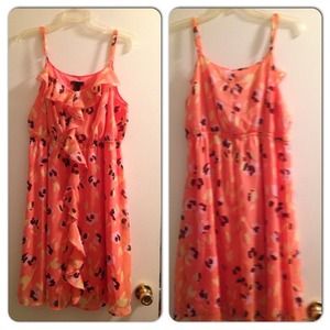 Orange spring dress