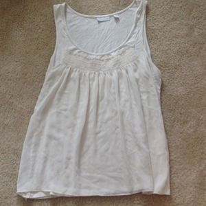 New York and Co. Sleeveless off white shirt