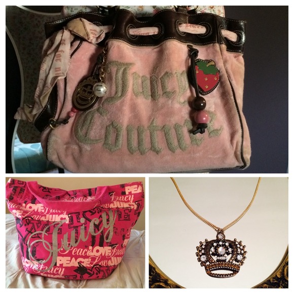 Juicy Couture Handbags - Juicy Couture Terry Daydreamer Handbag Bundle