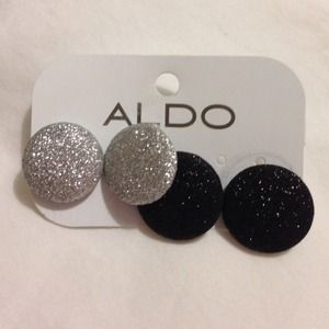 Sparkle Button Earrings