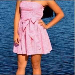Hollister strapless stripped dress