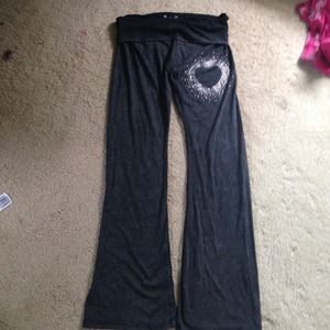 Dark gray yoga pants