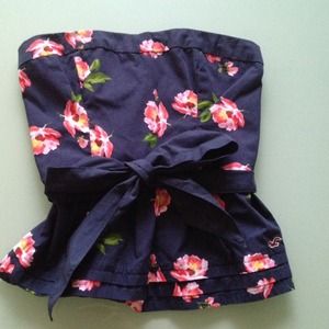Hollister strapless top