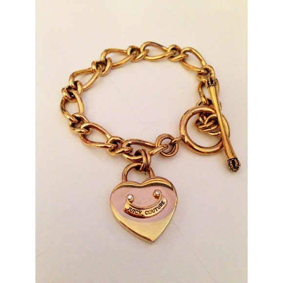 Gold Juicy Couture link bracelet