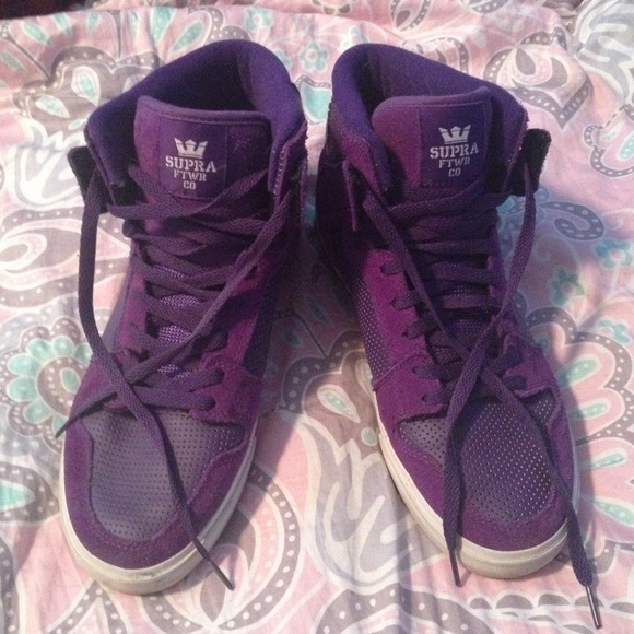 Purple SUPRAS Size 10 (men's size)
