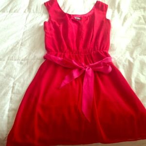 Red cocktail dress