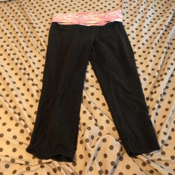 Pink yoga pants
