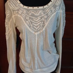 Free people white thermal size small