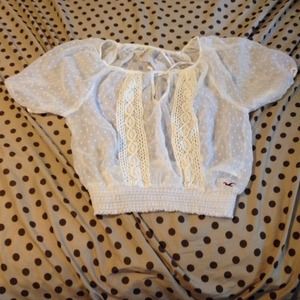 White see through shirt