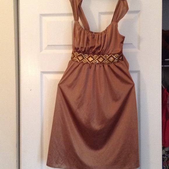 Golden classy dress
