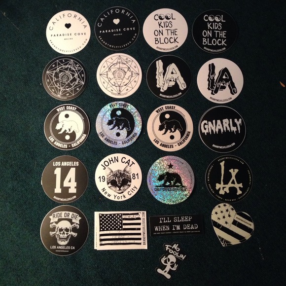 24 Brandy melville stickers bundle