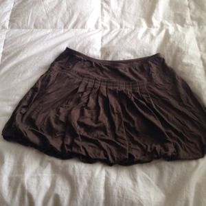 Bcbg pleated jersey skirt- brown