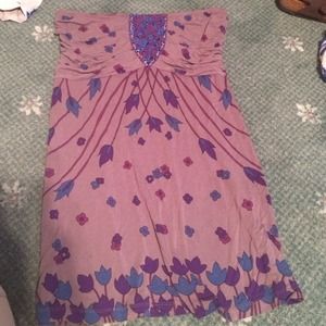 Free people strapless tank size M