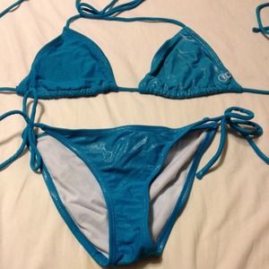 Adorable blue sparkly OP bikini!