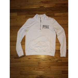 Vs pink half zip hoodie