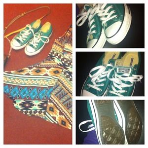 Turquoise Converse All Star👗$20