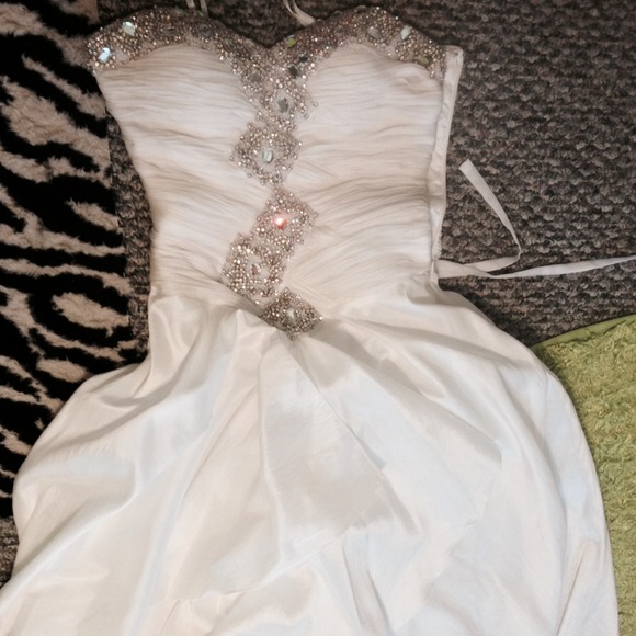 White long dress