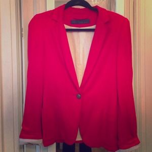 Zara red blazer
