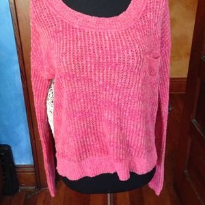 Free people crochet back sweater