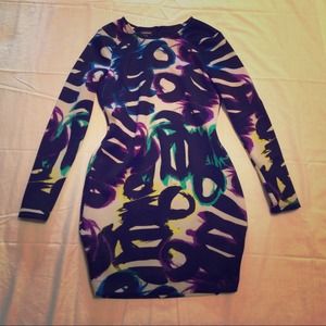 #Bebe Multi-contrast Dress