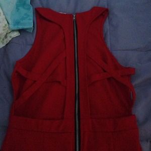 🚫sold🚫Red Tobi dress with cut out back