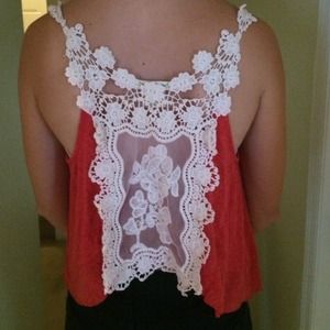 Red tank from urban outfitters size M
